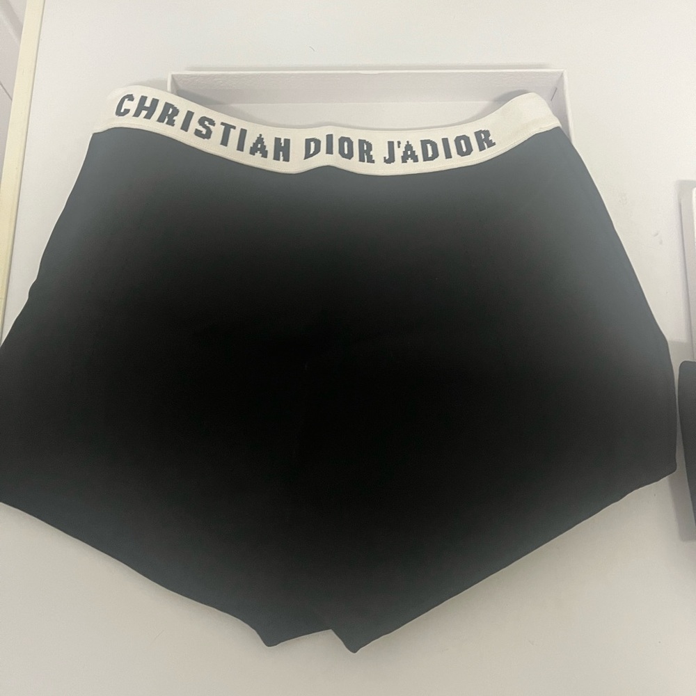 Dior SHORTS Set 
Black Stretch Viscose